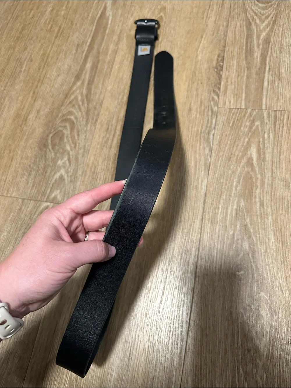 Carhartt Black Bridle Leather Belt XXL